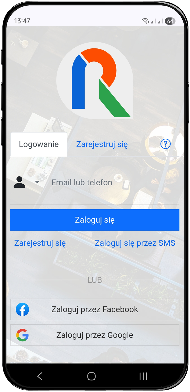 Rspot App - logowanie